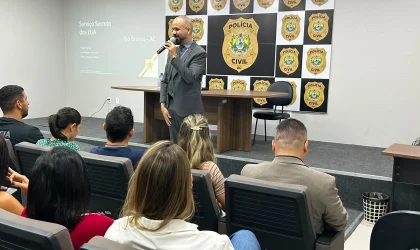 Polícia Civil do Acre promove curso sobre investigação de moeda falsa e criptomoedas com apoio da Embaixada dos EUA