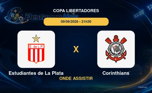 Estudiantes de La Plata x Corinthians onde assistir: horário, transmissão e informações