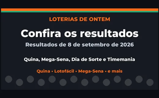 Confira o Resultado da Quina, Mega-Sena de ontem e outras loterias