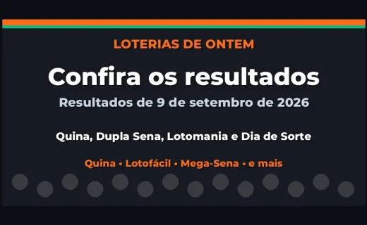 Confira o Resultado da Quina, Dupla Sena de ontem e outras loterias